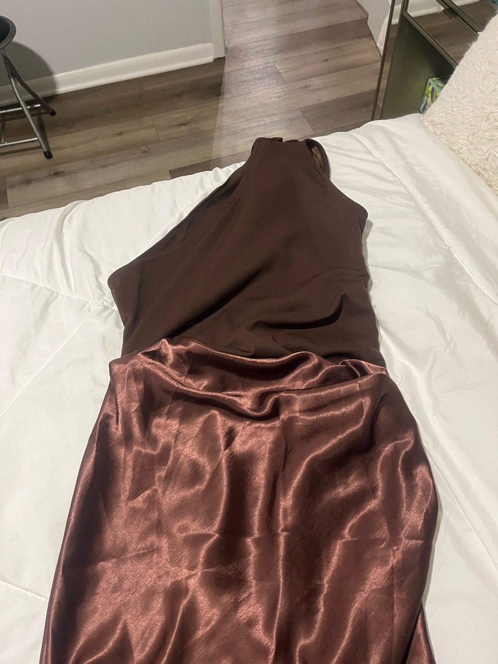 Long cocktail dress size Land a short black dress both brand new